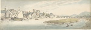 Carmarthen Castle, Wales by Thomas Rowlandson