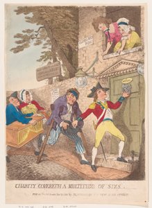 Charity Covereth a Multitude of Sins by Thomas Rowlandson