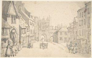City View with Medieval Gate (perhaps York)