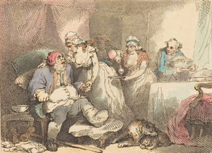 Comfort in the Gout, 1785 by Thomas Rowlandson