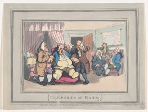 Comforts of Bath, Plate 1