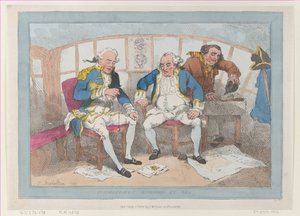Commanders Engaged at Sea, reissued July 1, 1802 by Thomas Rowlandson