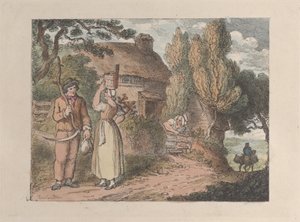 Cornwall, An Overlooker by Thomas Rowlandson