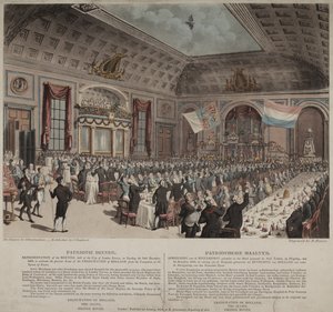 Dinner in celebration of the emancipation of Holland from France, City of London Tavern, Bishopsgate, 1814 by Thomas Rowlandson