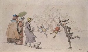 Dr. Syntax Skating by Thomas Rowlandson