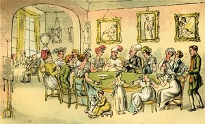 Dr Syntax at a Card Party by Thomas Rowlandson