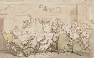 Dr Syntax Has an Accident at the Club by Thomas Rowlandson