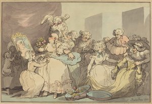 Dressing for a Birthday, 1788 by Thomas Rowlandson