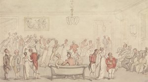 Elegant Company Dancing by Thomas Rowlandson
