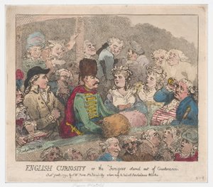 English Curiosity or The Foreigner Stared Out of Countenance by Thomas Rowlandson