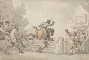 Evading the Toll by Thomas Rowlandson