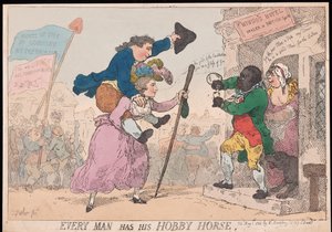 Every Man has his Hobby Horse, pub. 1784 by Thomas Rowlandson