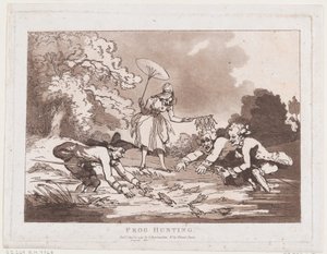 Frog Hunting by Thomas Rowlandson