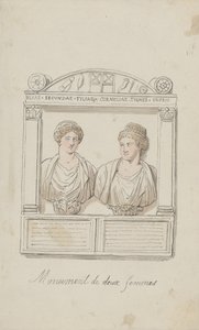Funeral Altar of Julia Secunda and Cornelia Tyché by Thomas Rowlandson