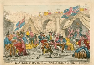 Gambols on the River Thames, February 1814