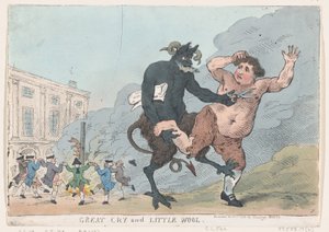 Great Cry and Little Wool by Thomas Rowlandson