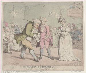 Hackney Assembly by Thomas Rowlandson