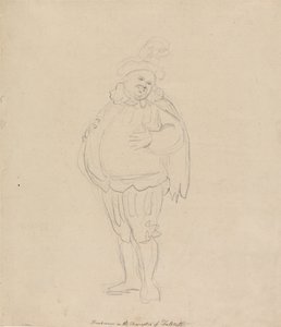 Henderson in the Character of Falstaff by Thomas Rowlandson