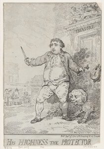 His Highness The Protector by Thomas Rowlandson