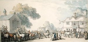 Horse Fair, Southampton by Thomas Rowlandson