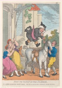 How to Vault in the Saddle or a New Invented Patent Crane for the Accommodation...
