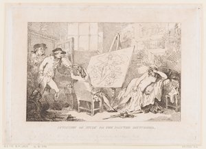 Intrusion on Study or The Painter Disturbed by Thomas Rowlandson