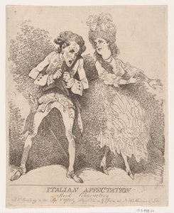 Italian Affectation, Real Characters, September 1, 1780