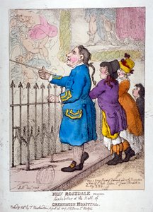 John Rosedale, mariner, exhibitor of the hall of Greenwich Hospital, 1807 by Thomas Rowlandson