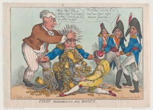 Junot Disgorging His Booty, October 17, 1808 by Thomas Rowlandson