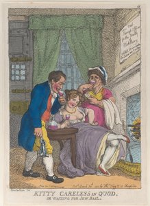 Kitty Careless in Quod or Waiting for Jew Bail by Thomas Rowlandson
