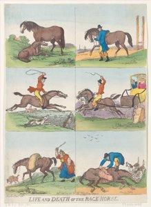 Life and Death of the Race Horse, September 25, 1811 by Thomas Rowlandson