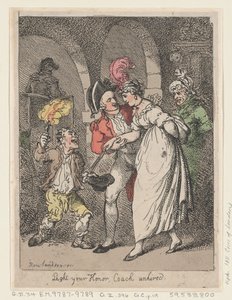 Light Your Honor, Coach Unhired by Thomas Rowlandson