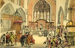 Marriage of Dr Dicky Bend by Thomas Rowlandson
