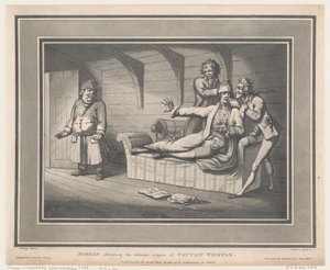 Morgan Offending The Delicate Organs of Captain Whiffle by Thomas Rowlandson