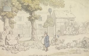Mr. and Mrs. Jolly at their Country House by Thomas Rowlandson