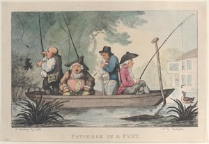 Patience in a Punt, 1811 by Thomas Rowlandson