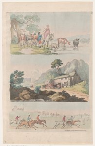 Plate 10, Outlines of Figures, Landscapes and Cattle...for the Use of Learners, August 6, 1790 by Thomas Rowlandson