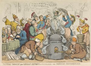 Political chemist and German retorts or dissolving the Rhenish confederacy, pub. 1813