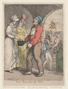 Pray Remember the Blind, 1801 by Thomas Rowlandson