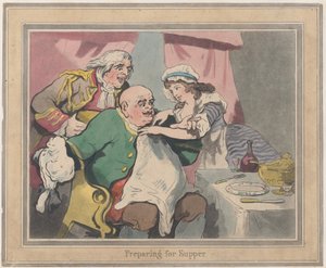 Preparing for Supper, October 22, 1789 by Thomas Rowlandson