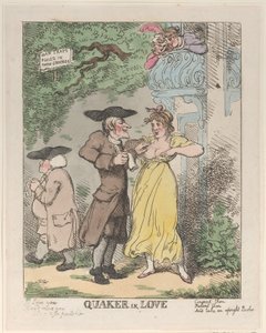 Quaker in Love by Thomas Rowlandson