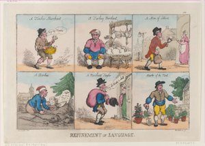Refinement of Language by Thomas Rowlandson