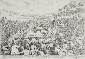 Rural Sports - A Milling Match, 28th September by Thomas Rowlandson