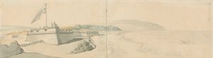 Sandown Fort by Thomas Rowlandson