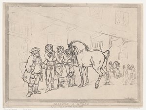 Selling a Horse, December 1, 1791 by Thomas Rowlandson
