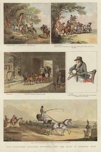 Series of equestrian illustrations by Thomas Rowlandson