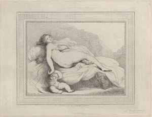 Sleeping Venus and Love, 1799 by Thomas Rowlandson