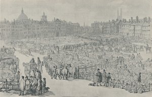 Smithfield Market by Thomas Rowlandson