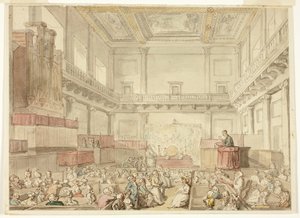 Study for Royal Chapel, Whitehall, from Microcosm of London