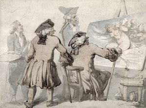 The Connoisseurs by Thomas Rowlandson